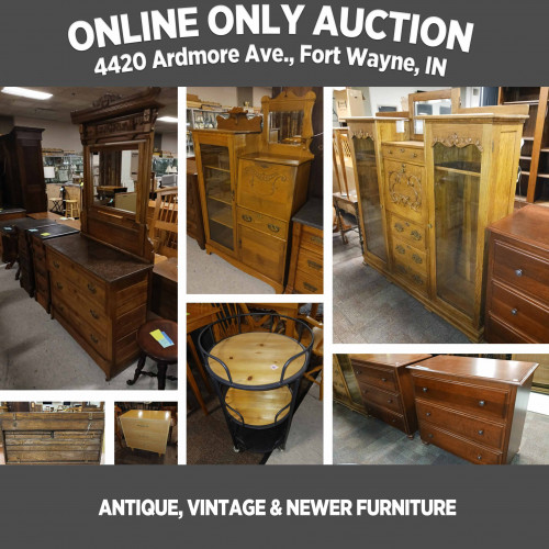 ONLINE ONLY Furniture Consignment Auction - Pickup Noon-4:30 p.m. June 1