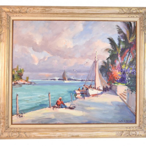 Emile Gruppe Oil Painting - Andros Island