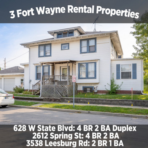 3 Fort Wayne Rental Properties For Auction .