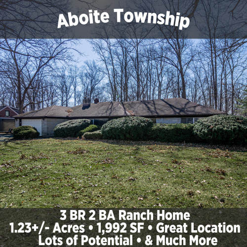 3 BR 2 BA HOME ON 1.23+/- ACRES IN ABOITE TOWNSHIP