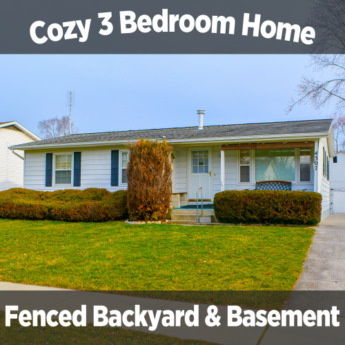 Cozy 3 bedroom single family home with Basement