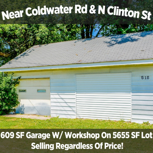 609 Sf Garage W/ Workshop On 5655 Sf Lot & Personal Property