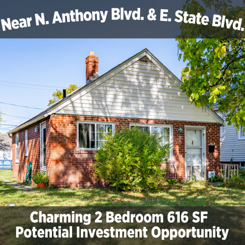 Charming 2 Bedroom 1 Bathroom Income Property Near N. Anthony Blvd. & E. State Blvd.