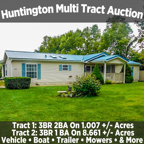Huntington Multi Tract Auction with 2 Homes & Personal Property