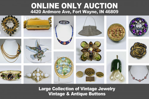 Lantern 130_ ONLINE ONLY Auction - Vintage Jewelry, Vintage and Antique Buttons