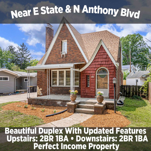BEAUTIFUL DUPLEX W/ UPDATED FEATURES NEAR E STATE & N ANTHONY BLVD