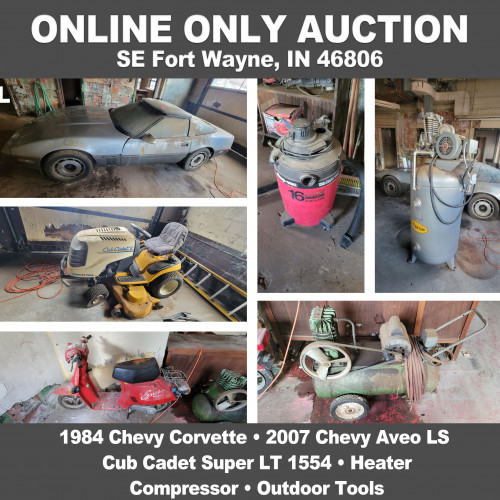 ONLINE ONLY Personal Property Auction_SE Fort Wayne, IN 46806_Vehicles, Riding Mower, Tools