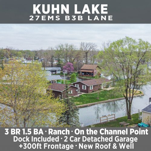 Kuhn Lake Property on the Channel Point!!! Great View!!