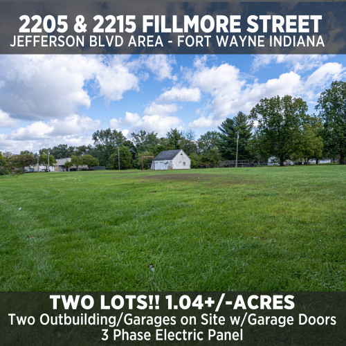 Lots with Outbuildings -  Jefferson Blvd. Area - Fort Wayne, Indiana