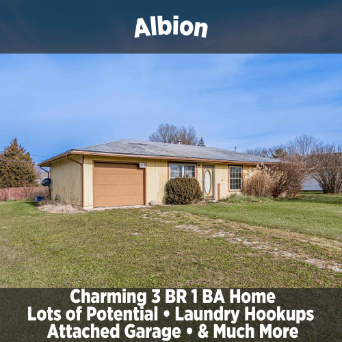 CHARMING 3 BEDROOM 1 BATH HOME IN ALBION