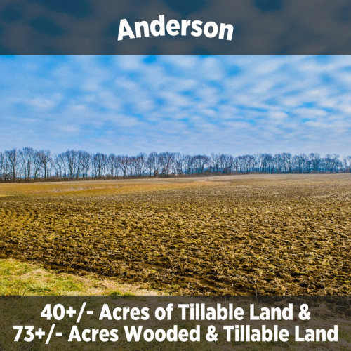 73+/- & 40 +/- Acres Land Auction in Anderson, IN