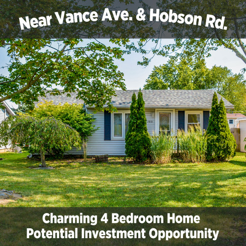 4 Bedroom Home Near Vance Ave. & Hobson Rd.